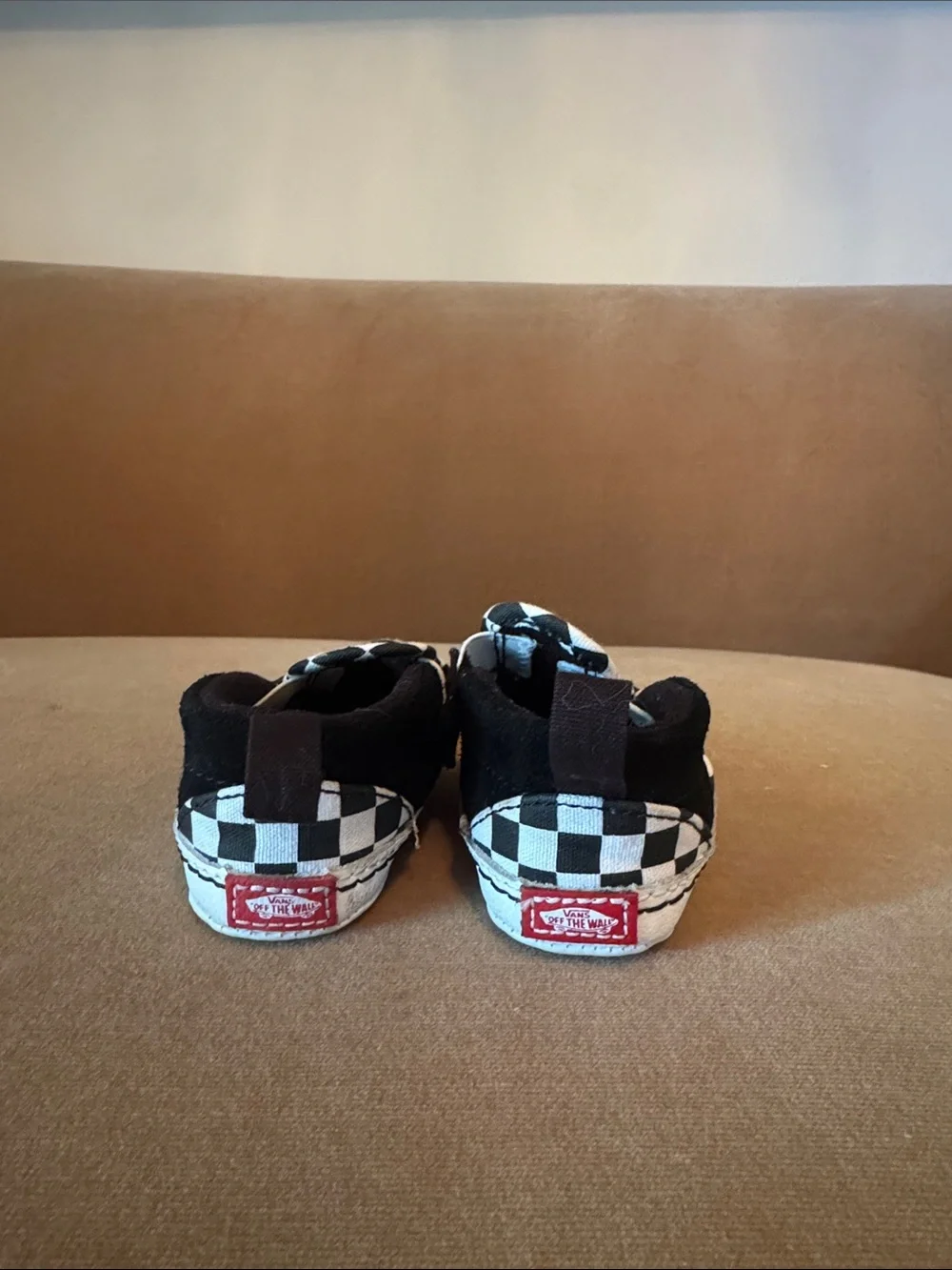 Vans Toddler Black & White Checkerboard Slip-Ons